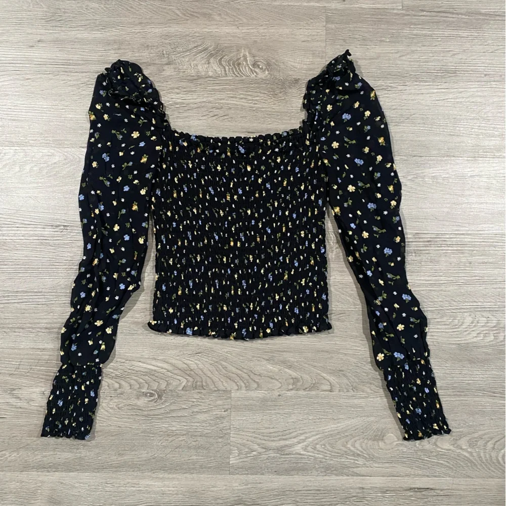 REFORMATION Pinto Smocked Top In Posie‎ XS